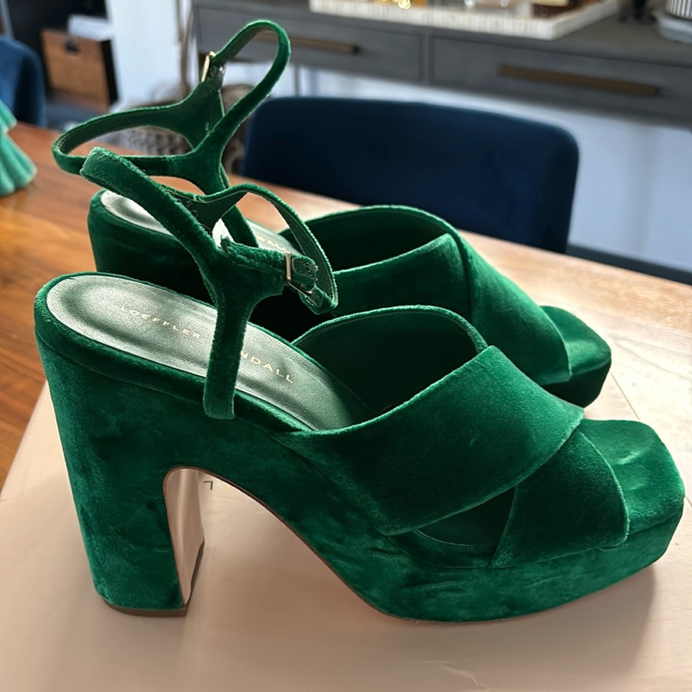 Loeffler Randall Velvet Platforms